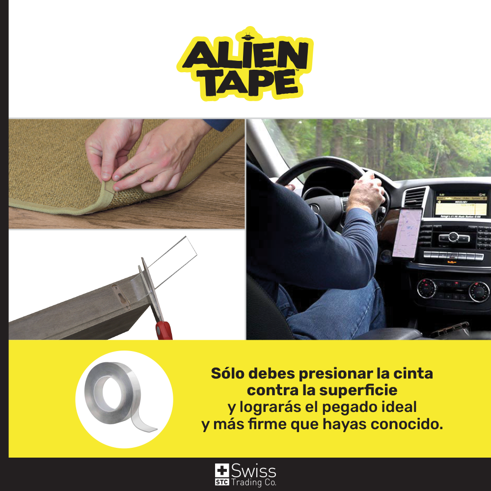 Alien Tape Nano-Cinta Doble Cara x 3