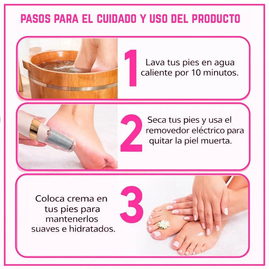 Removedor de Callos Eléctrico Recargable