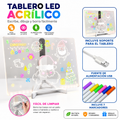 Pizarra Mágica LED Neón 20x30cm - Escribe en la Oscuridad