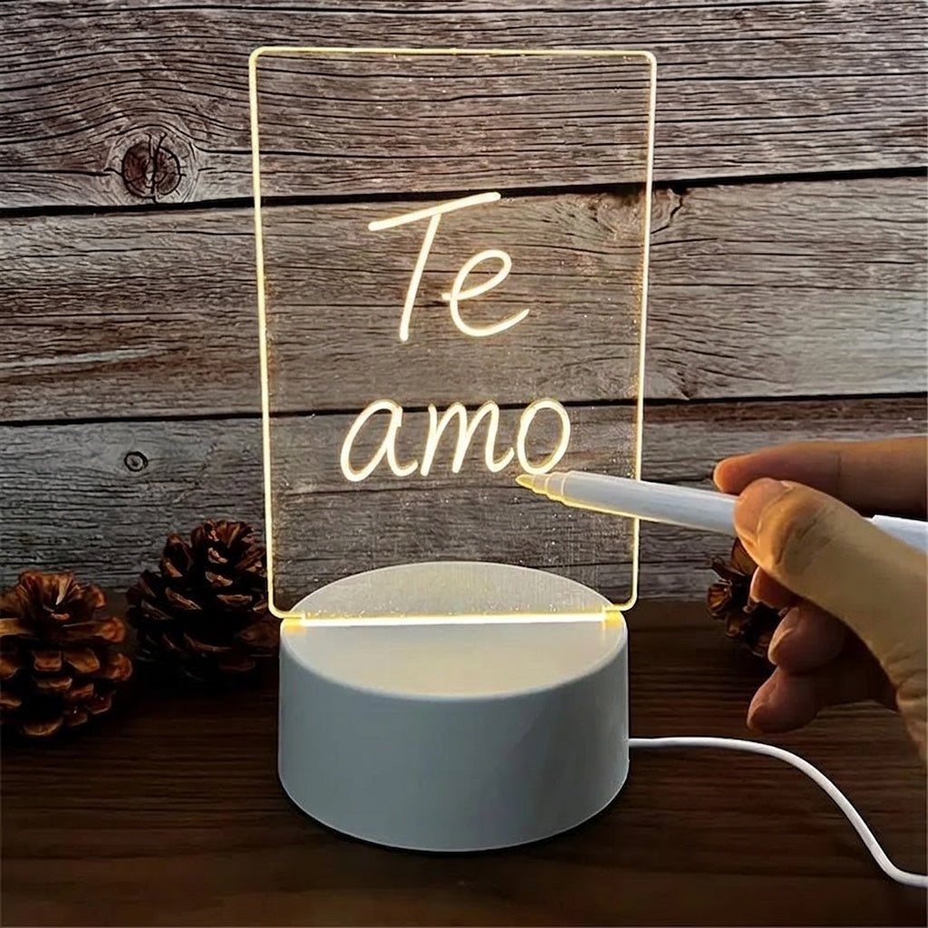 Lampara LED panel escritura - Te amo